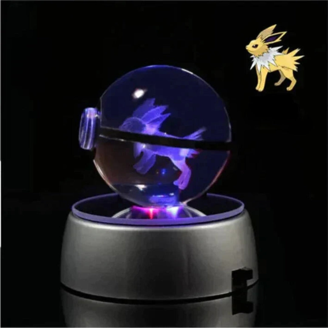 PokéGlow - Lampe LED Ikoniques Figurines Pokémon en Cristal