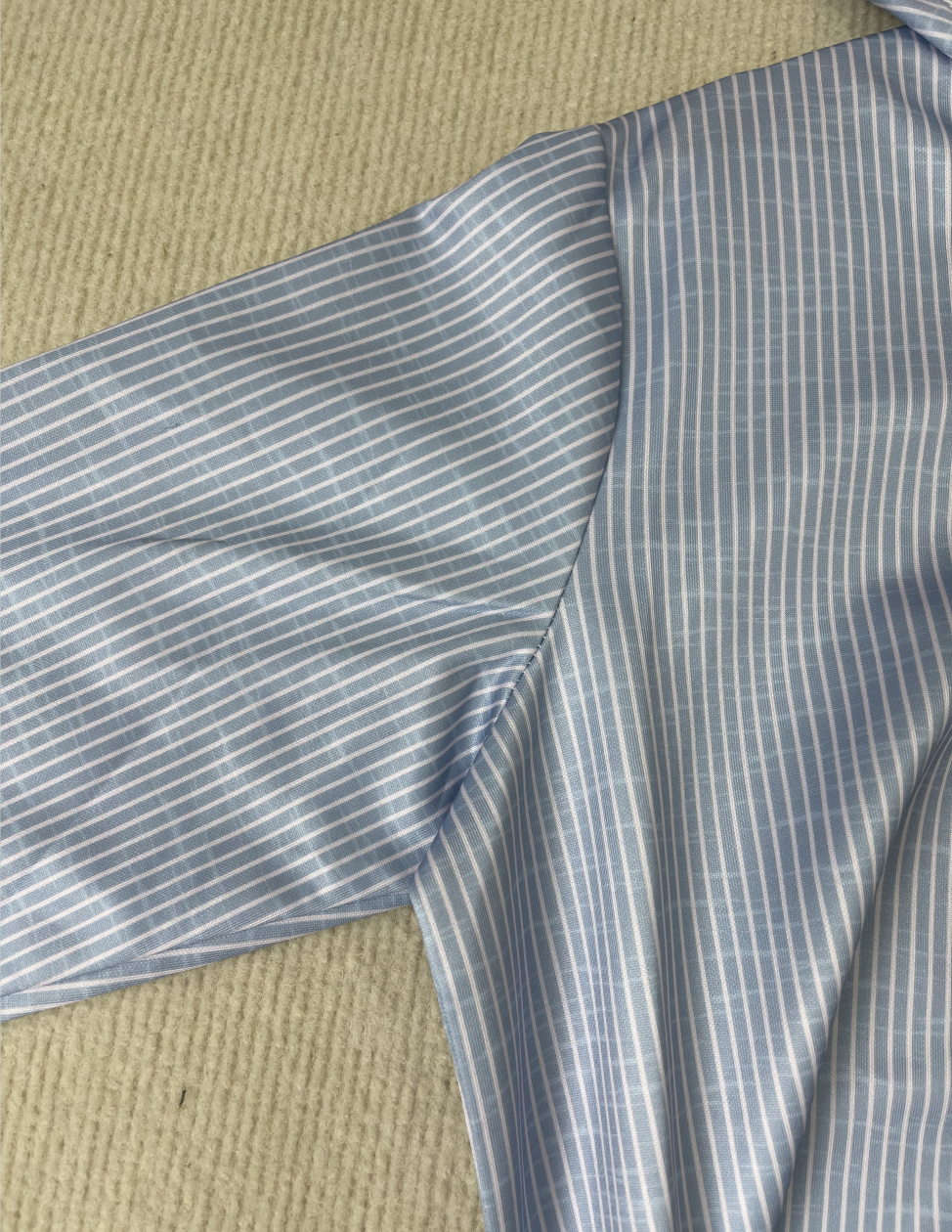 Tendance d'automne® Hoodie Bleu Rayé Confortable