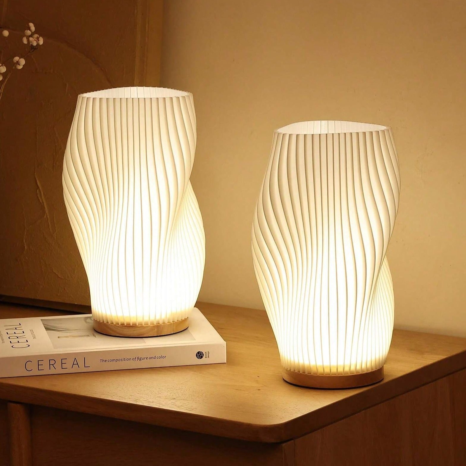 WaveGlow - Lampe de bureau USB à double teinte