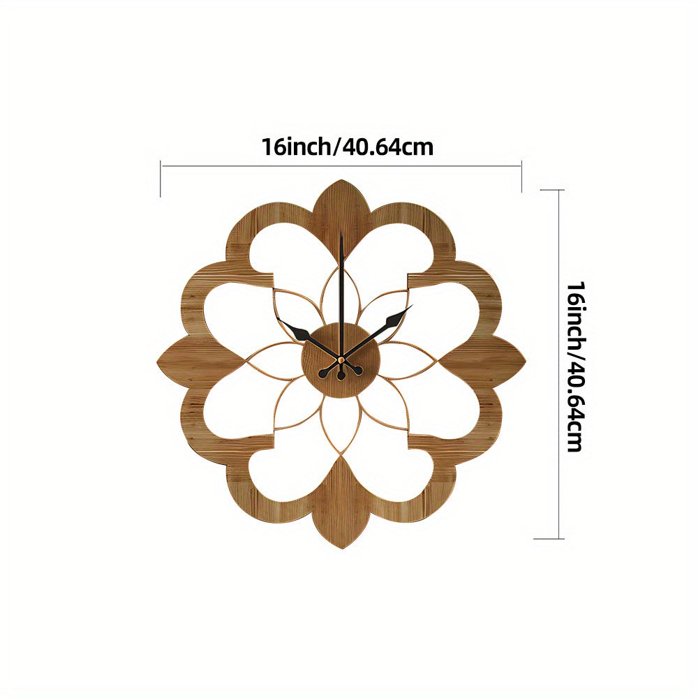 Montre en bois élégante avec mouvement silencieux