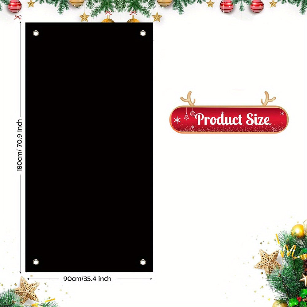 Couronne de Bonhomme de Neige en Polyester Festif – Décor de Porte de Fête Fantaisiste