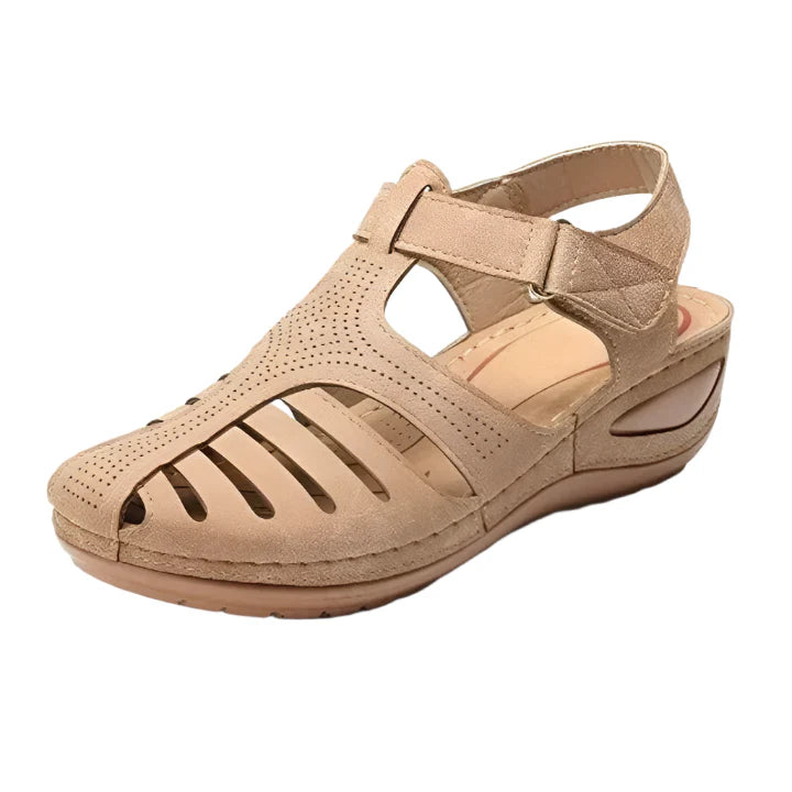 Georgina - Sandales à talons aiguilles élégantes avec découpe et bride de cheville