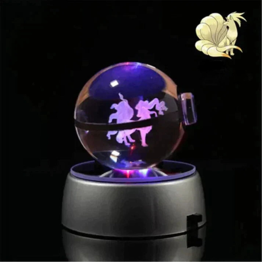 PokéGlow - Lampe LED Ikoniques Figurines Pokémon en Cristal