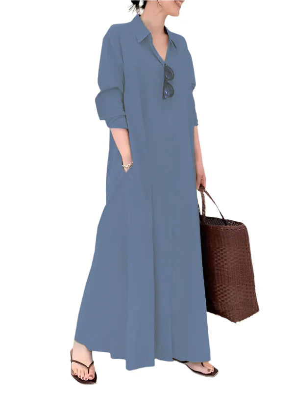 Robe Maxi Livia pour Femmes – Élégante Robe Longue avec Silhouette A-line