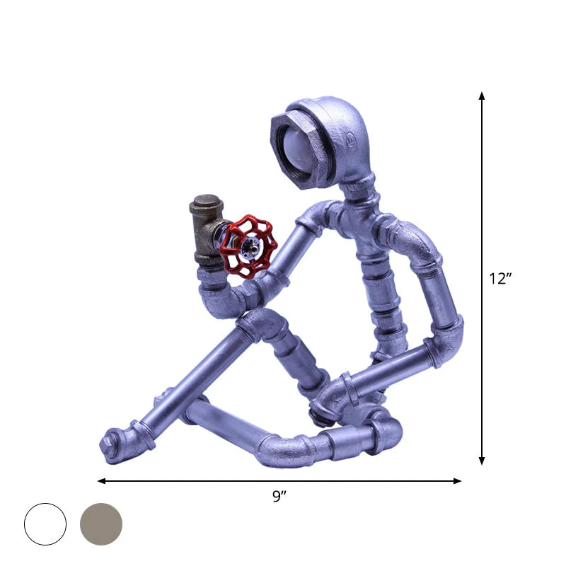 MechForma - Lampe de table créative industrielle en forme humaine