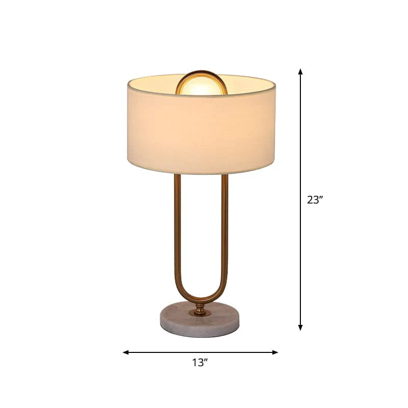 SleekElegance - Lampe de table moderne avec abat-jour cylindrique