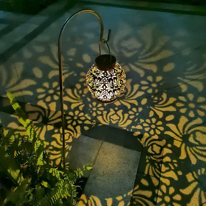 AmbientGlow - Lampe solaire à motif floral