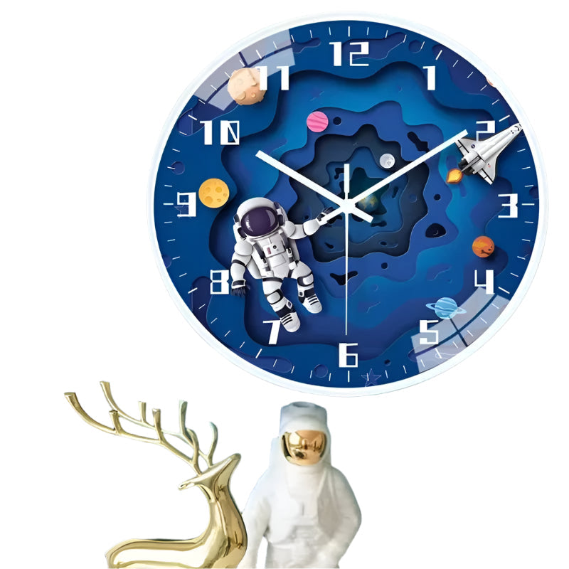 Horloge murale thématique pour chambre d'enfants Cosmotime