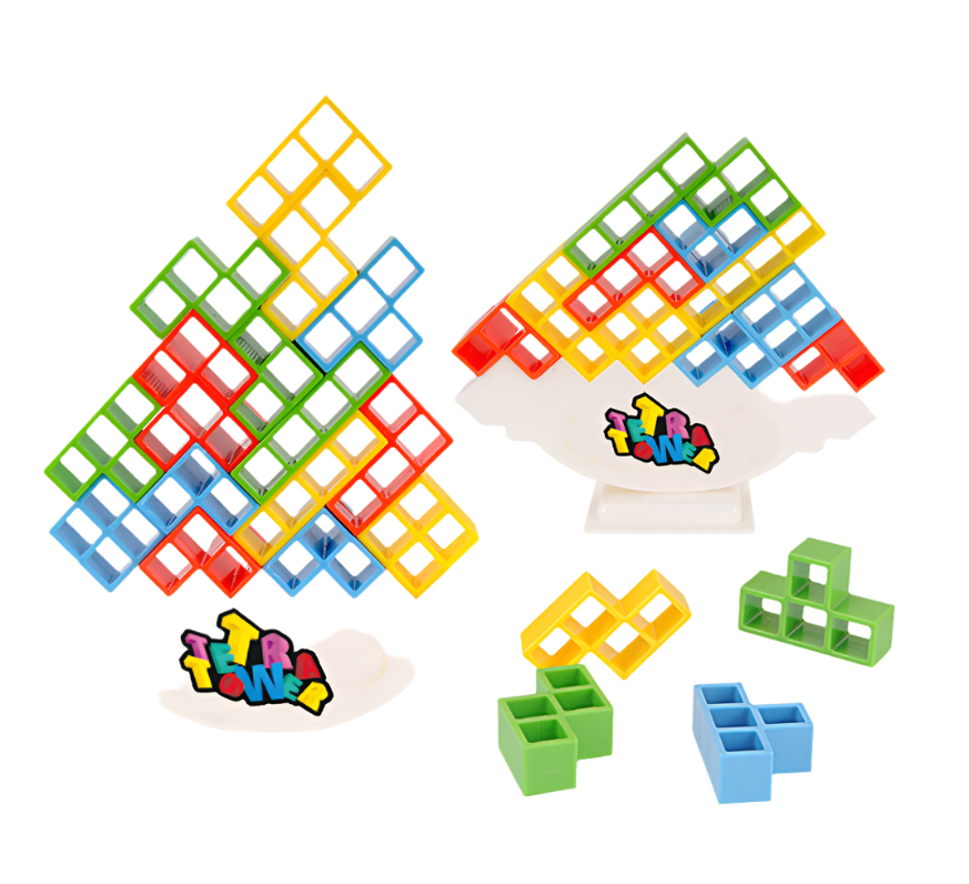 StackScape - Jeu d'équilibre coloré avec astuce et stabilité