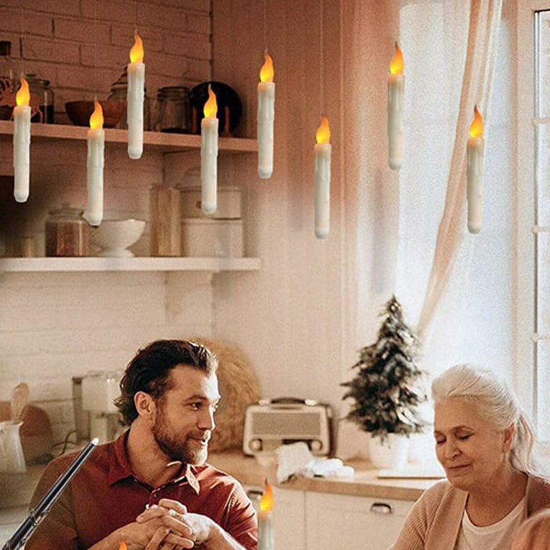 LumoFlame Bougie LED Suspendue - Éclairage Magique pour Votre Maison