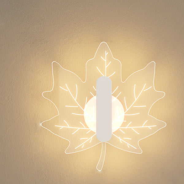 Applique LED nordique Moderne Leaf pour une atmosphère conviviale
