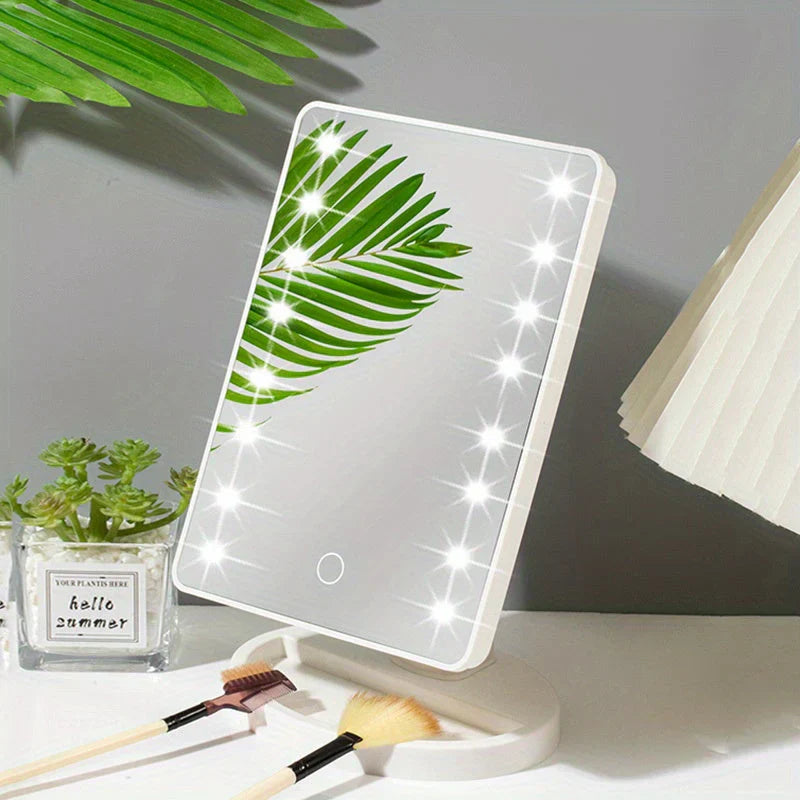 LumiTouch Miroir de Maquillage LED avec Contrôle Tactile – Éclairage Parfait pour un Maquillage Impeccable