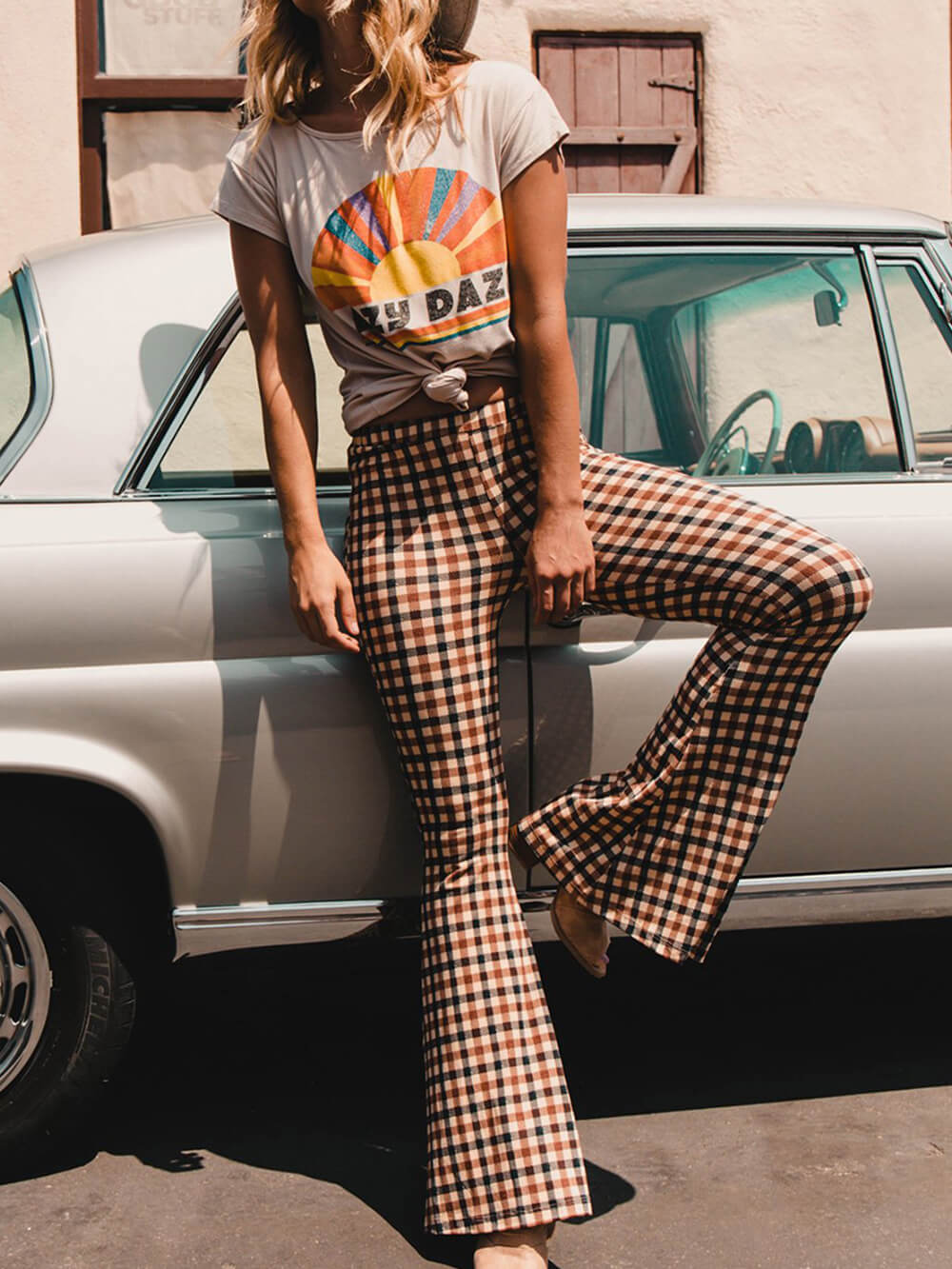 Willow - Pantalons larges à carreaux