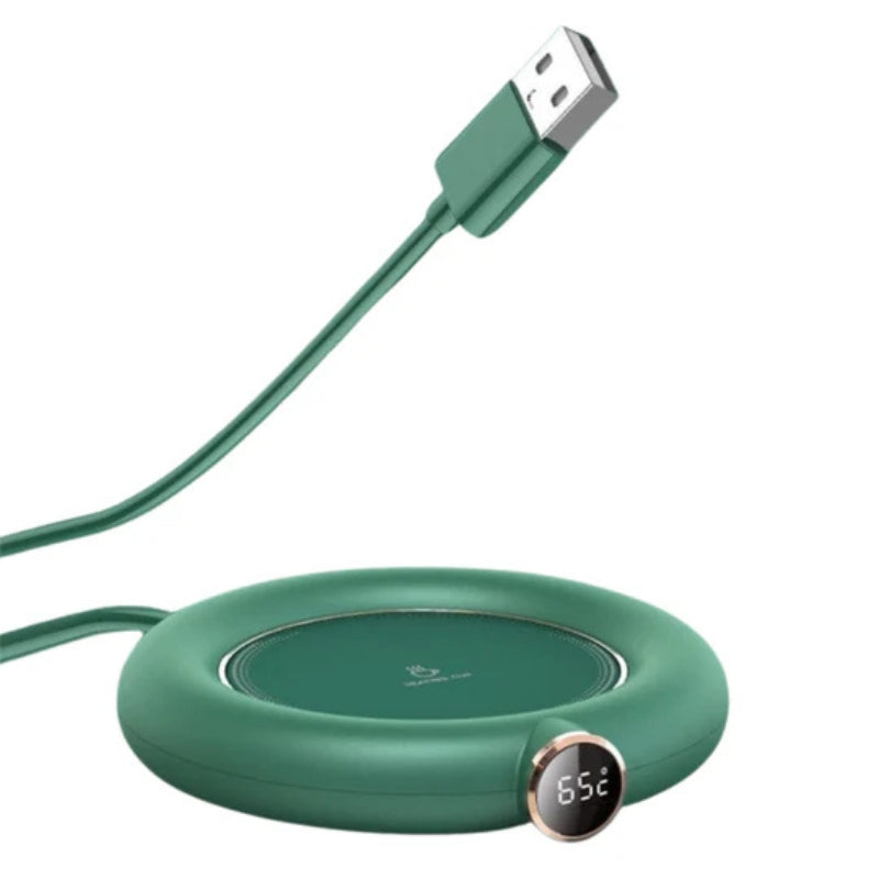 HeatWave – Chauffe-tasse USB avec affichage LED pour des boissons chaudes parfaites