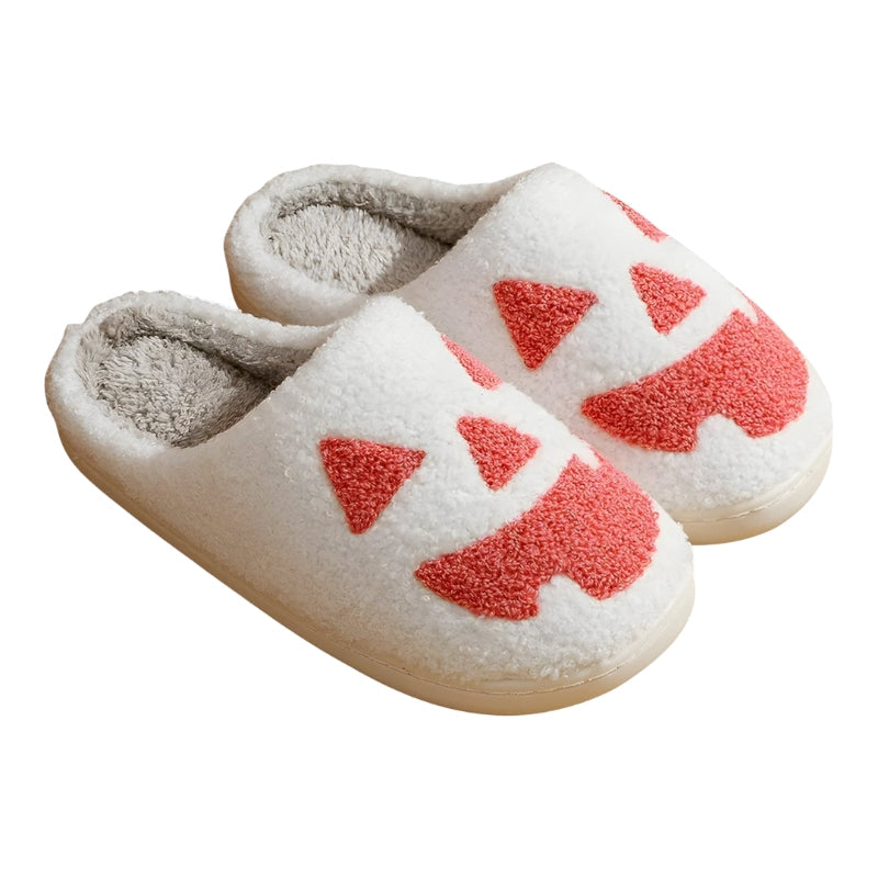 Monica Halloween Pantoufles – Slippers classiques avec motif de citrouille