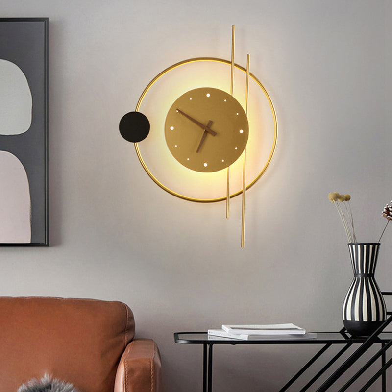 GlowTime - Horloge murale LED moderne
