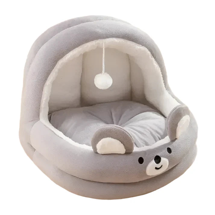 CozyCave - Coussin pour animaux avec capuche pour chats et petits chiens