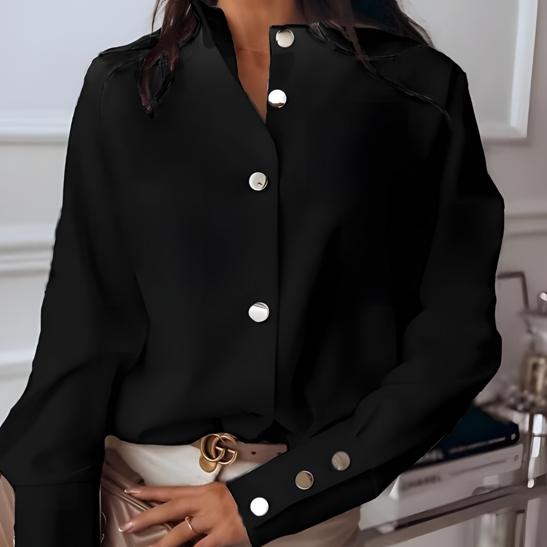 Elora – Élégante blouse à manches longues avec des boutons