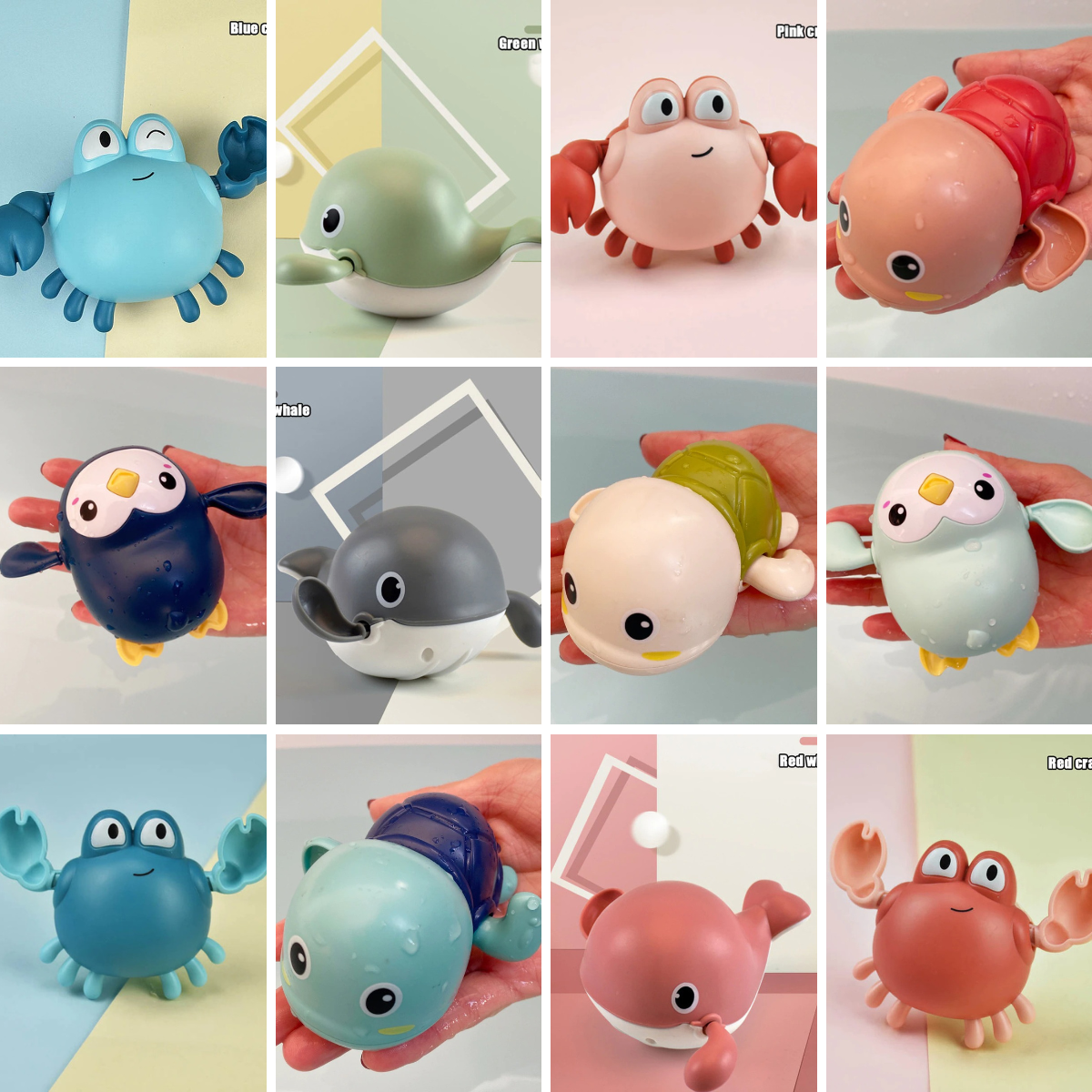 Bubbloids - Animaux marins flottants pour jouer dans le bain