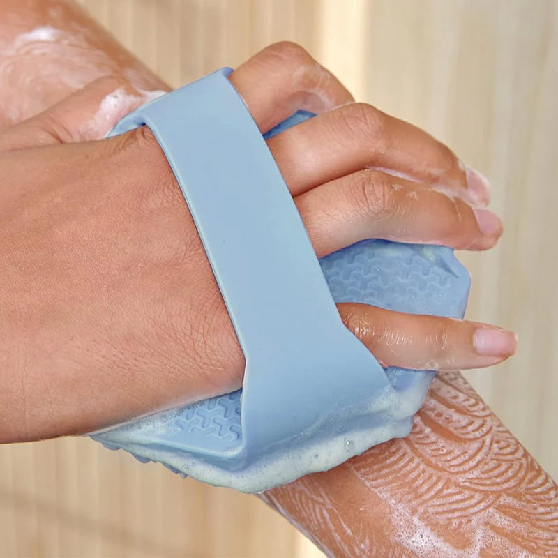 HexaScrub - Gant de bain en silicone moderne