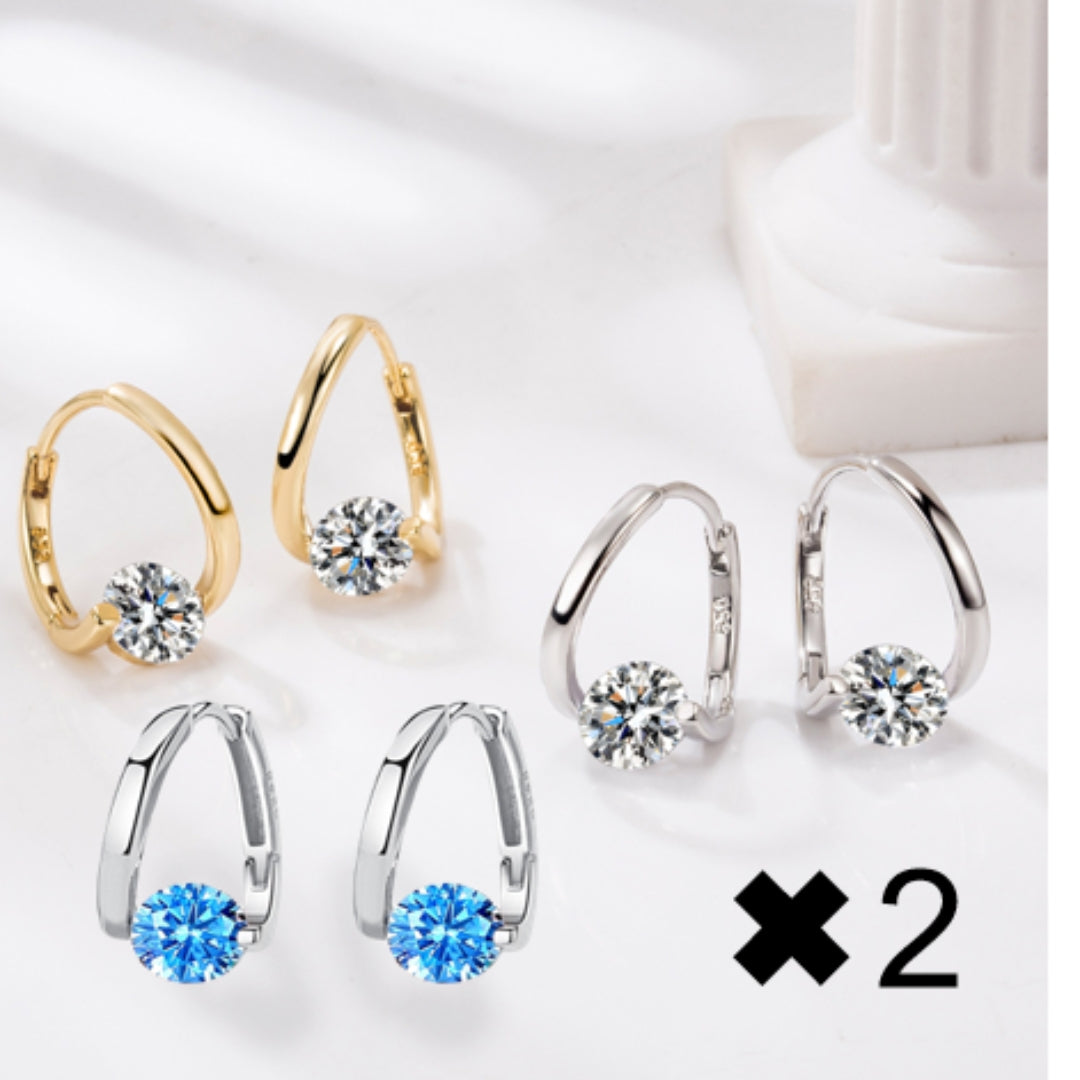 Boucles d'oreilles thérapeutiques en germanium magnétiques Liora Moderne – Style et Bien-être en Un Seul