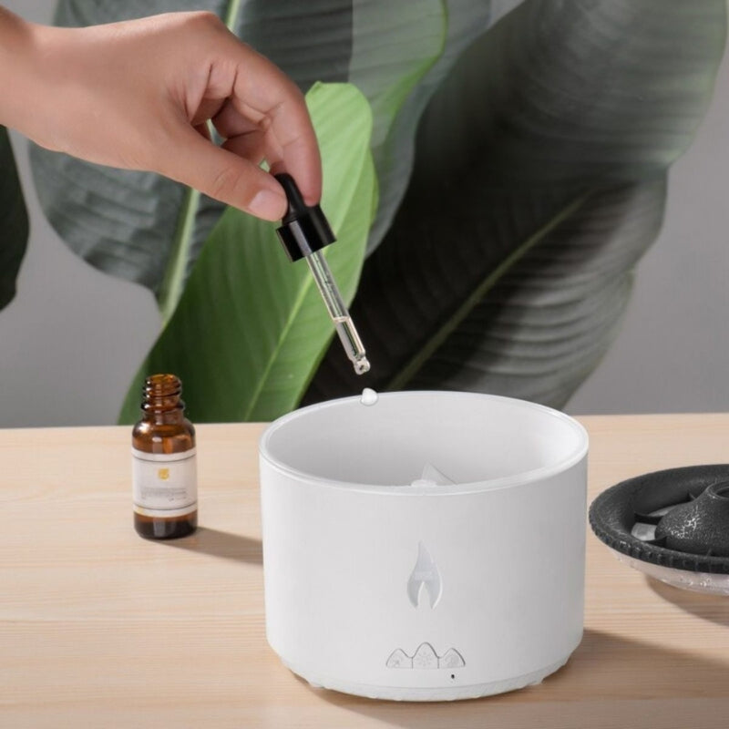 AromaGlow - Diffuseur d'huiles essentielles ultrasonique avec lumière d'ambiance LED