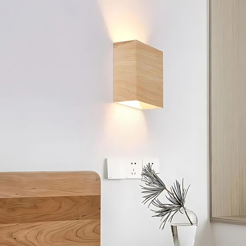 Lampe murale en bois NordLys – Lampe murale minimaliste