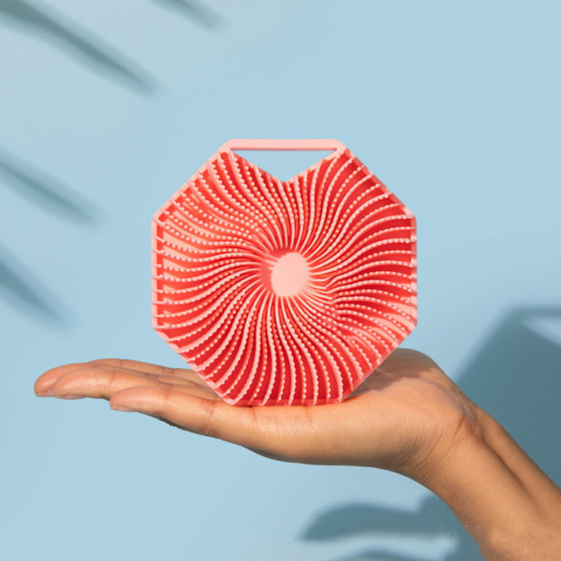 HexaScrub - Gant de bain en silicone moderne