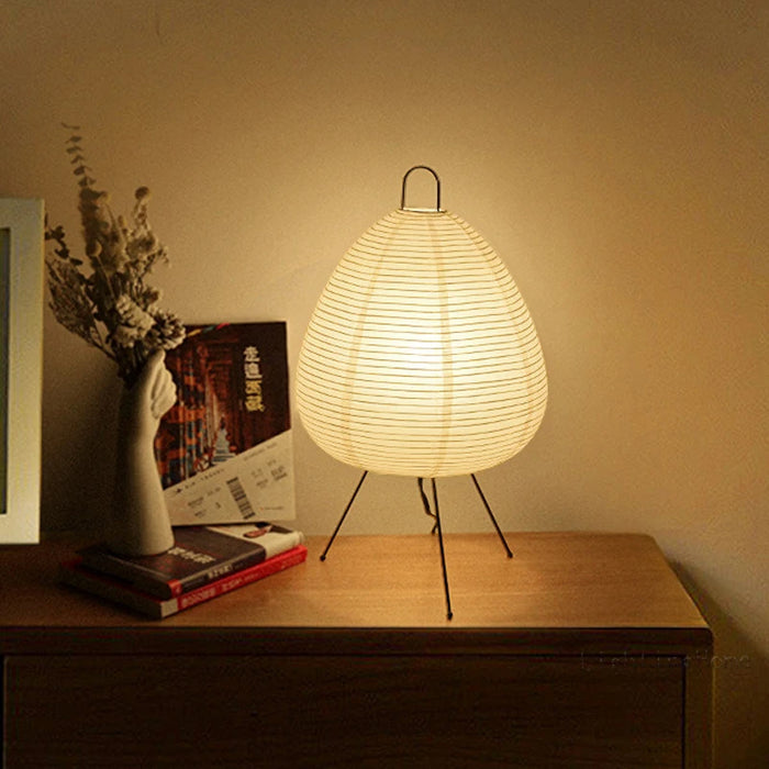 AmbientGlow - lampe de bureau en papier moderne du milieu du siècle