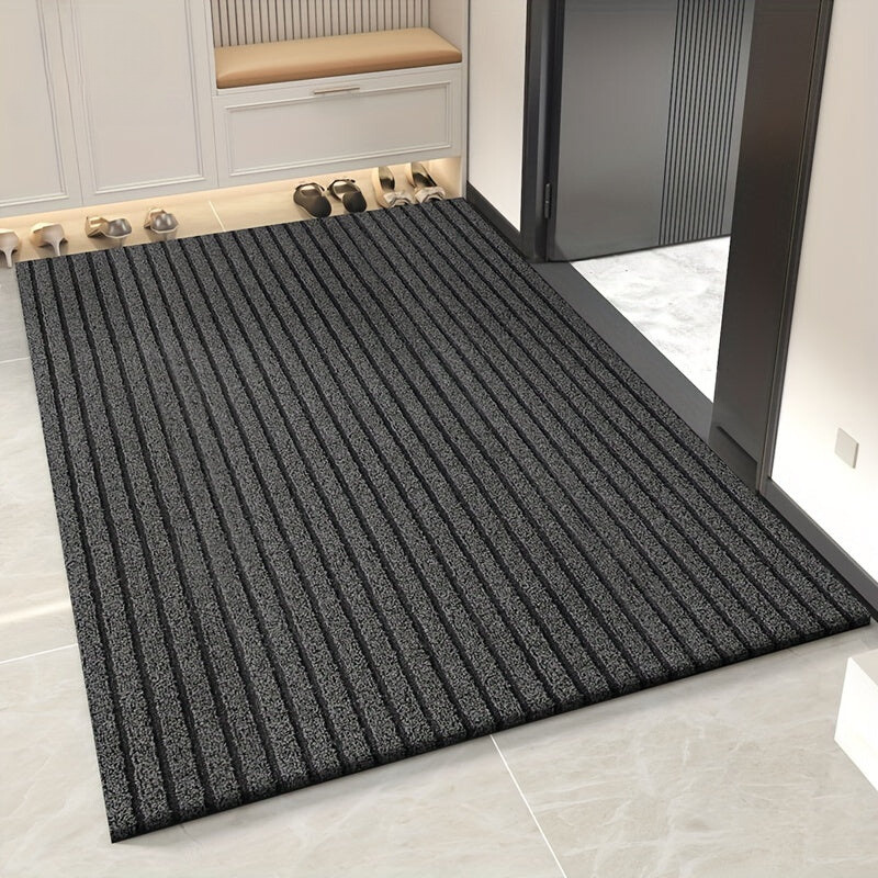 Tapis d'entrée StripeShield – Collecte efficace de saleté et design épuré