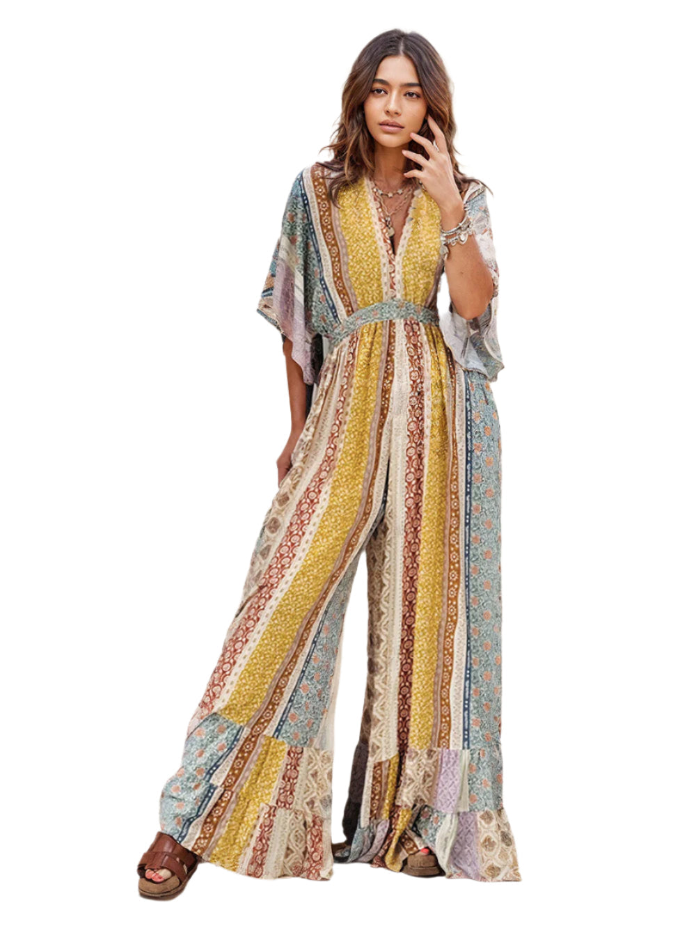 Alina Boho Combinaison - Combinaison confortable pour femme au style bohème