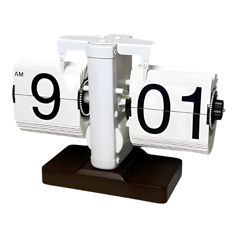 Horloge à flip silencieuse RetroFlip – Style vintage avec précision moderne