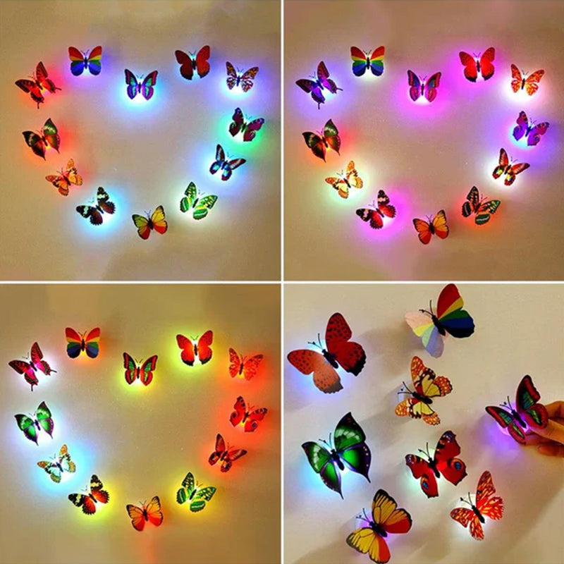 LumiWings - 3D LED papillons colorés veilleuse