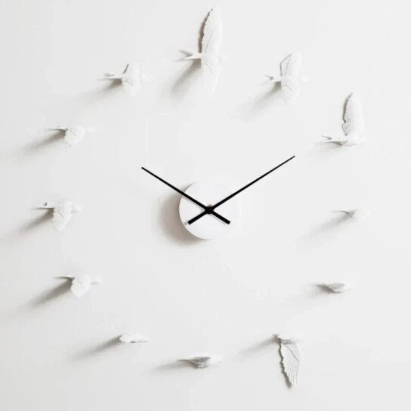 SkyFlight - Horloge artistique avec silhouette d'oiseau