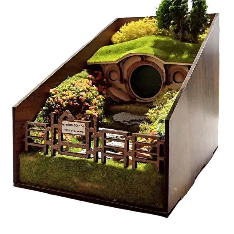 MiniScape Support de Livre – Supports de Livre Décoratifs Artisanaux avec Design de Micro Paysage