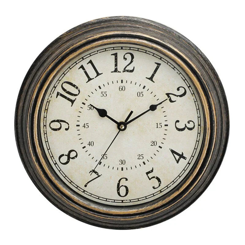 RusticCharm - Horloge murale vintage