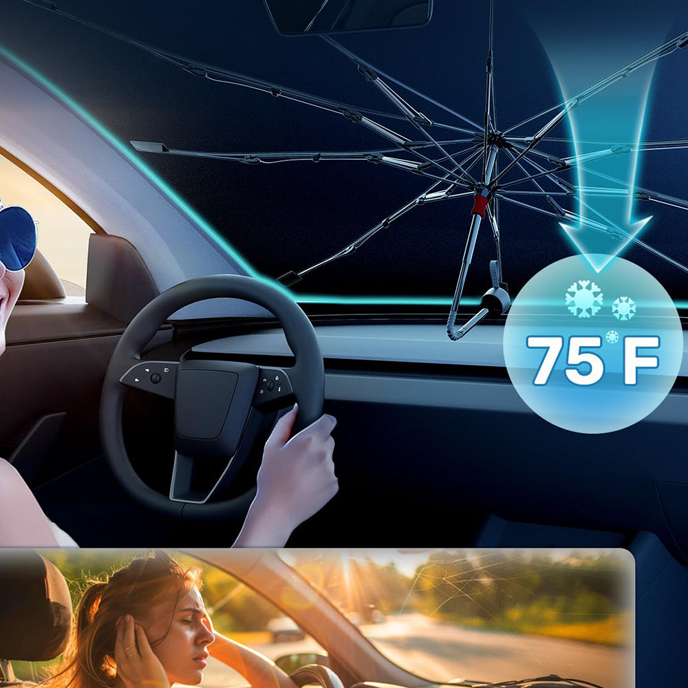 CoolGuard Pare-soleil Forrude – Protection UV efficace et occultation solaire rafraîchissante pour la voiture