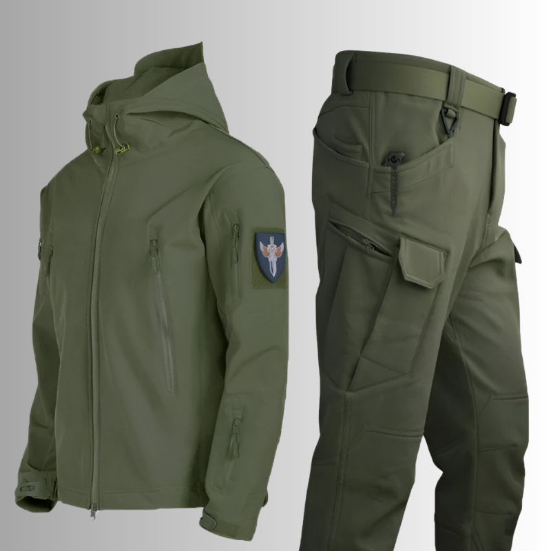 Ensemble de Veste Softshell Tactique et Pantalons Cargo