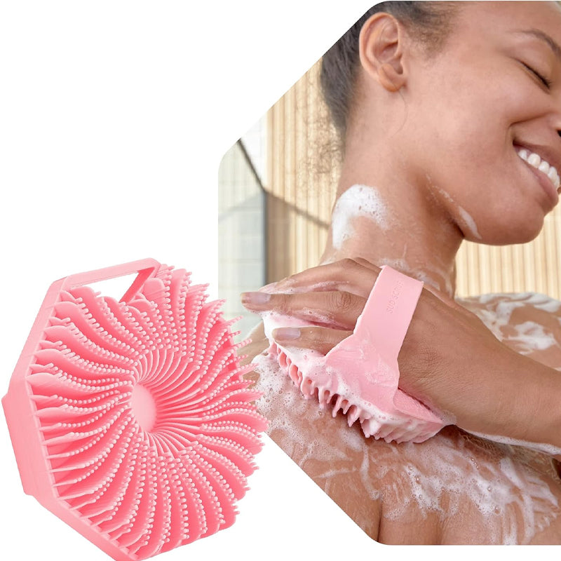 HexaScrub - Gant de bain en silicone moderne