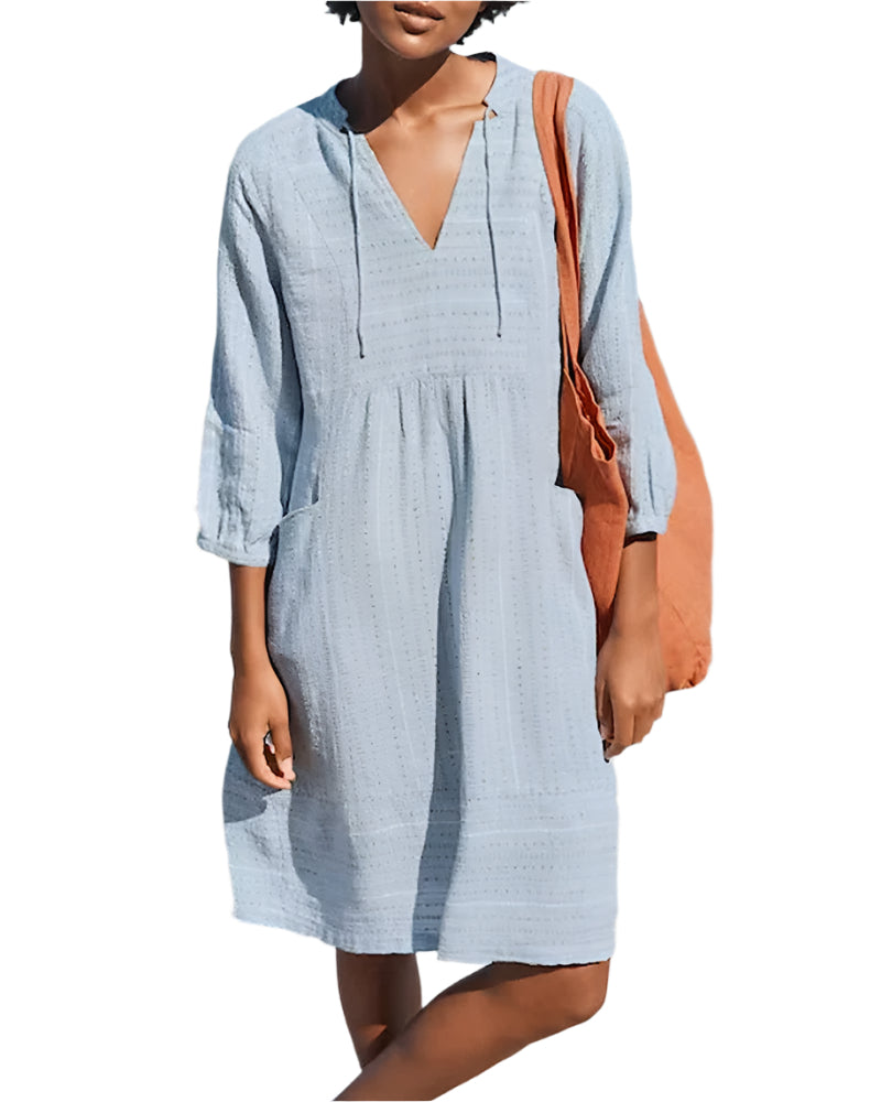 Charena - Mini-robe col V décontractée