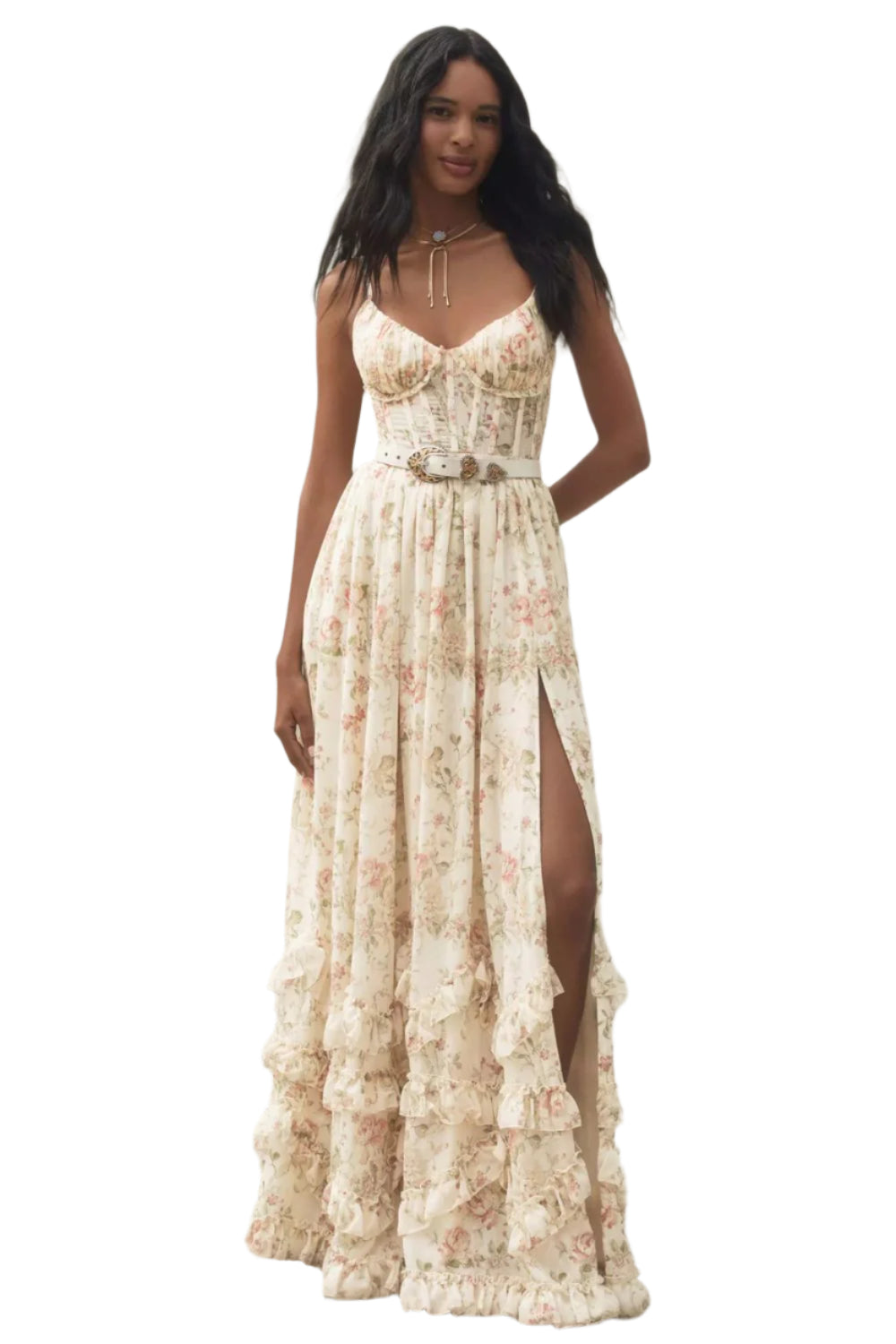 Colette - Robe Maxi Blomsterkorset