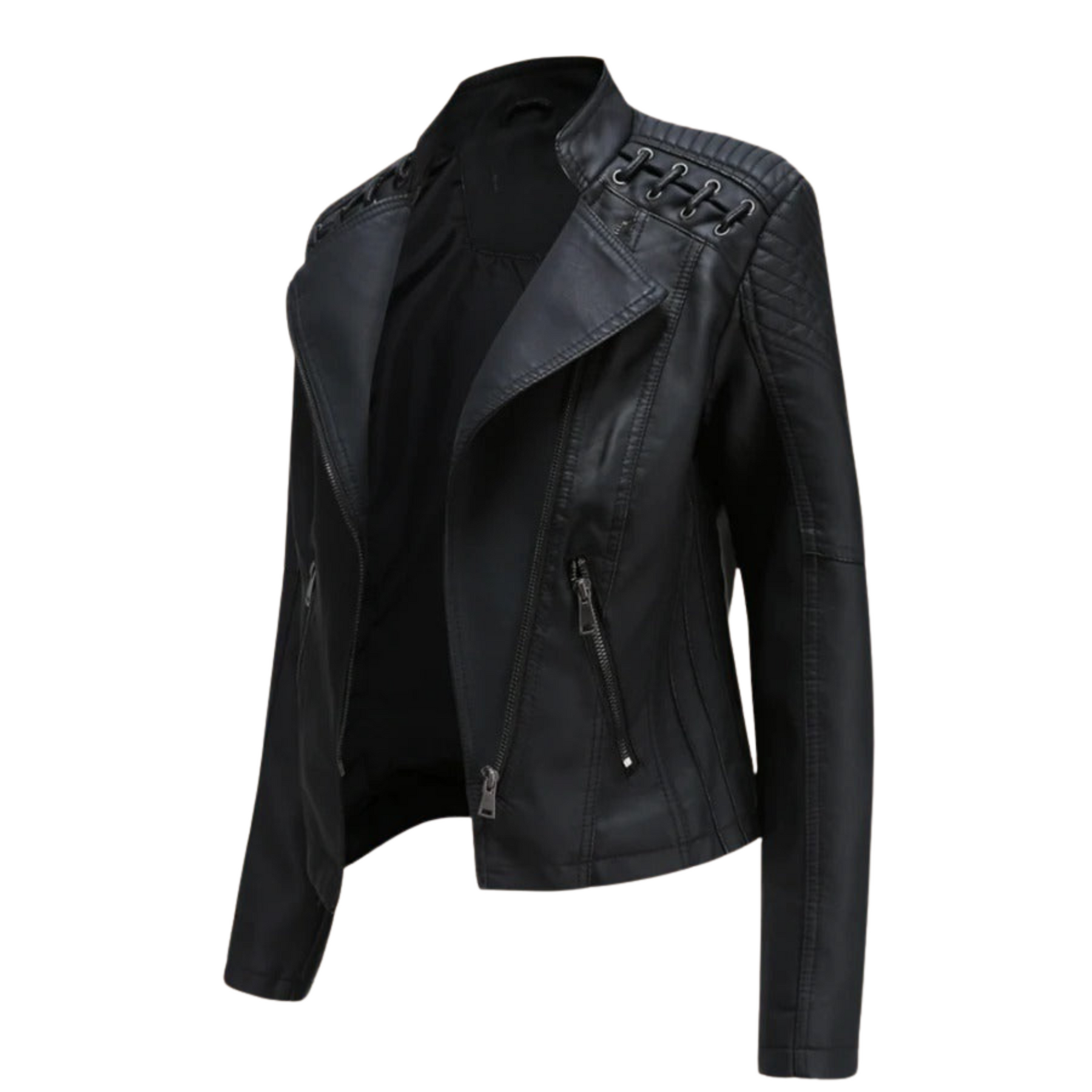 Veste en cuir vegan chic et moderne pour femme