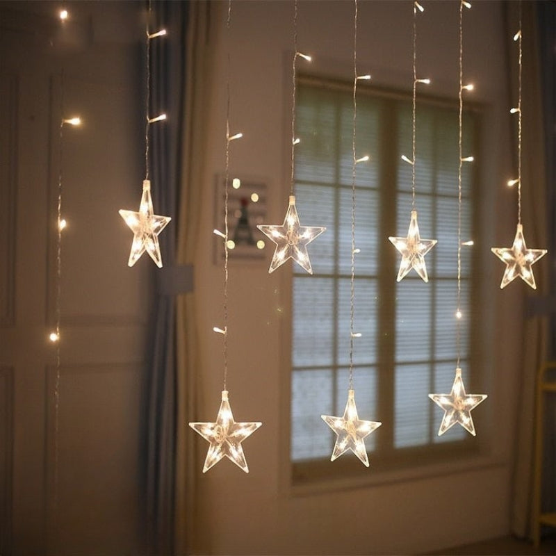 GlowVista - Rideau lumineux LED avec plusieurs formes et couleurs