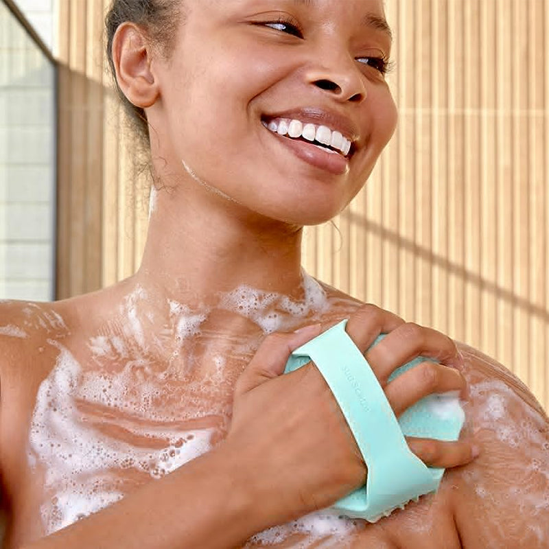 HexaScrub - Gant de bain en silicone moderne