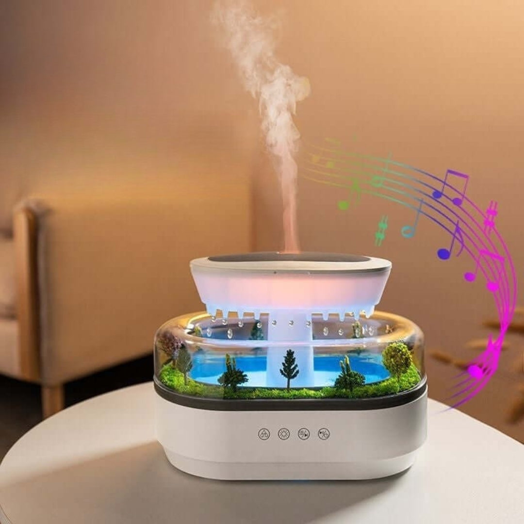 Diffuseur d'aromathérapie ZenScape – Design inspiré de la nature avec une douce brume