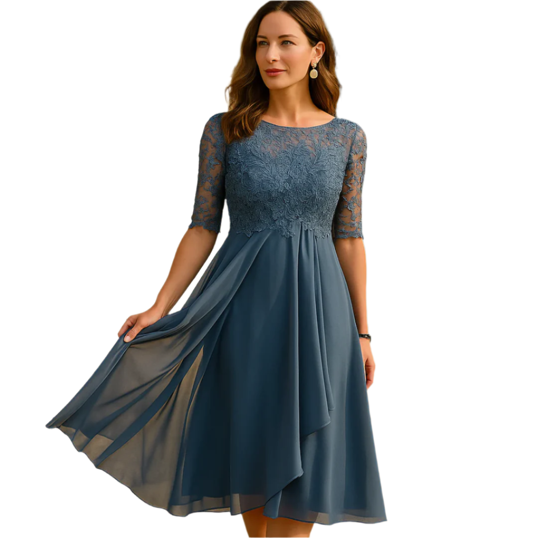 Robe Mini à Manches 3/4 Décontractée pour Femmes – Confortable et Élégante