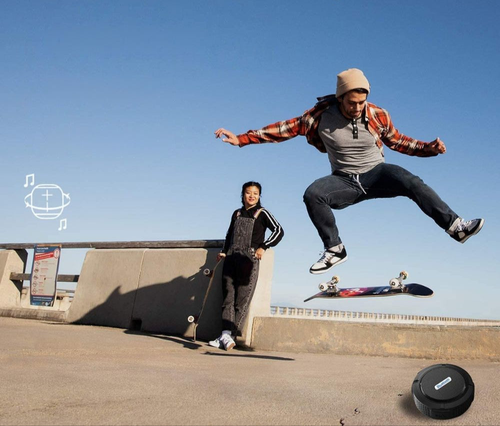 SoundGrip Enceinte Bluetooth Portable - Sans Fil et Résistante à l'Eau avec Ventouse