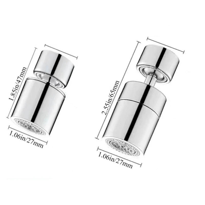 SprayMaster - Tête de robinet réglable à 360° avec deux modes de pulvérisation