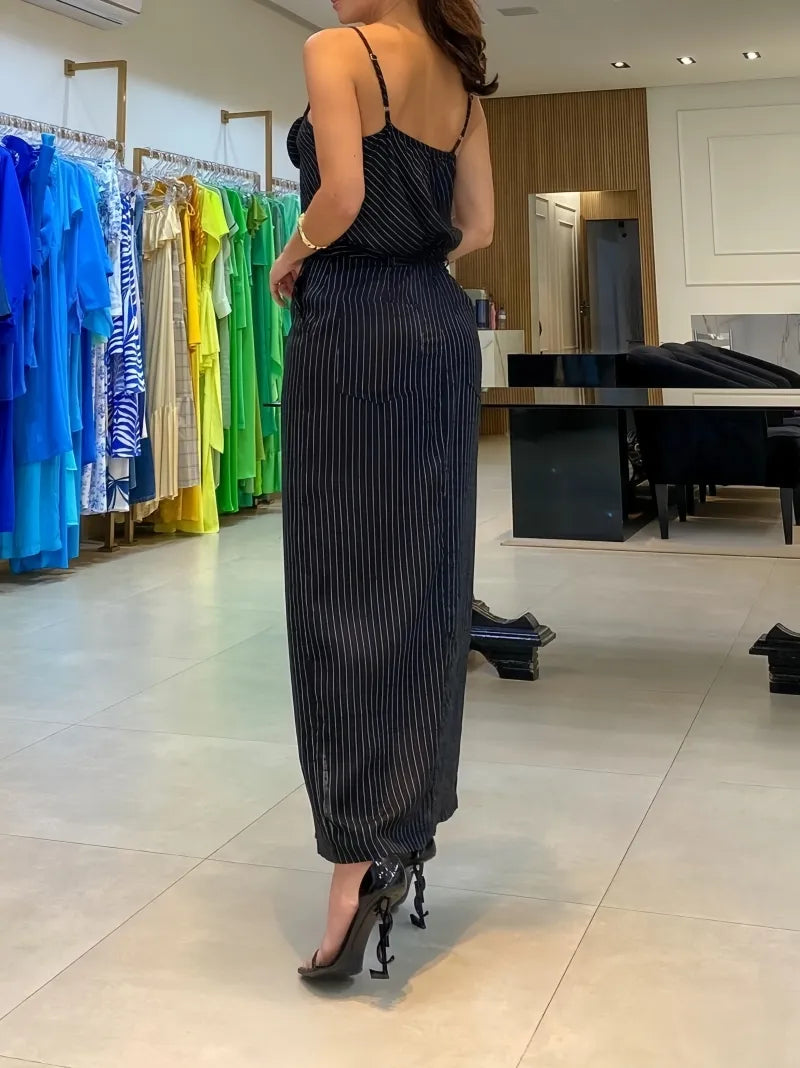 Mila - Ensemble d'été à bretelles et décolleté carré