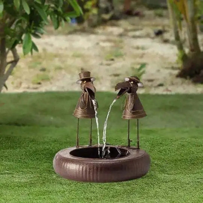 NatureGlow - Fontaine de jardin inspirée par les chutes d'eau pour une utilisation en extérieur